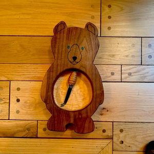 Hand crafted in NH. Bear cheese and cracker board